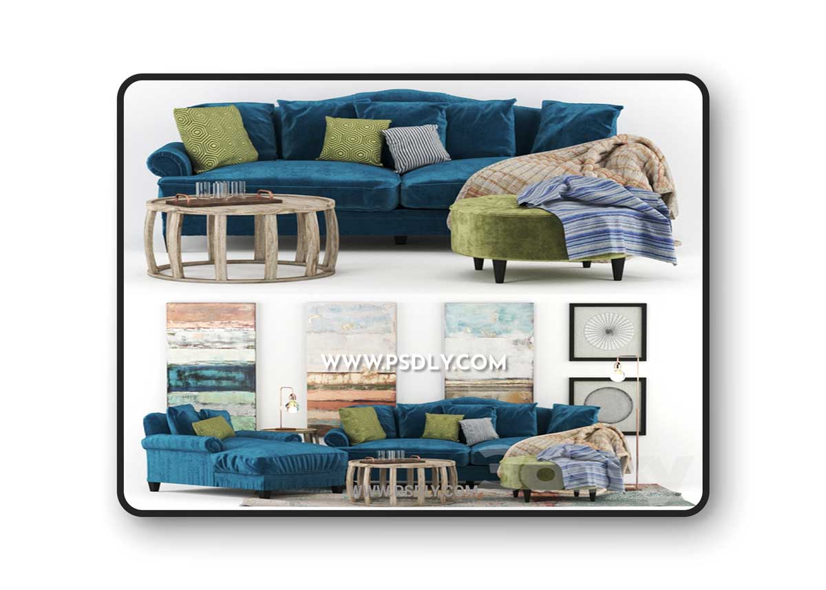 Coco Sofa & Daybed Ozdesign Furniture 3D Model 1 Coco Sofa & Daybed Ozdesign Furniture 3D Model