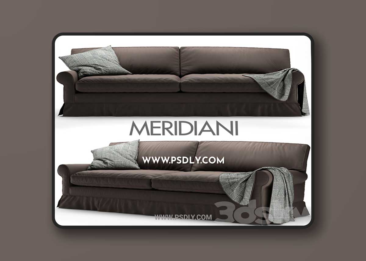 Conny (Connery) sofa by Meridiani 3D Model 1 Conny (Connery) sofa by Meridiani 3D Model