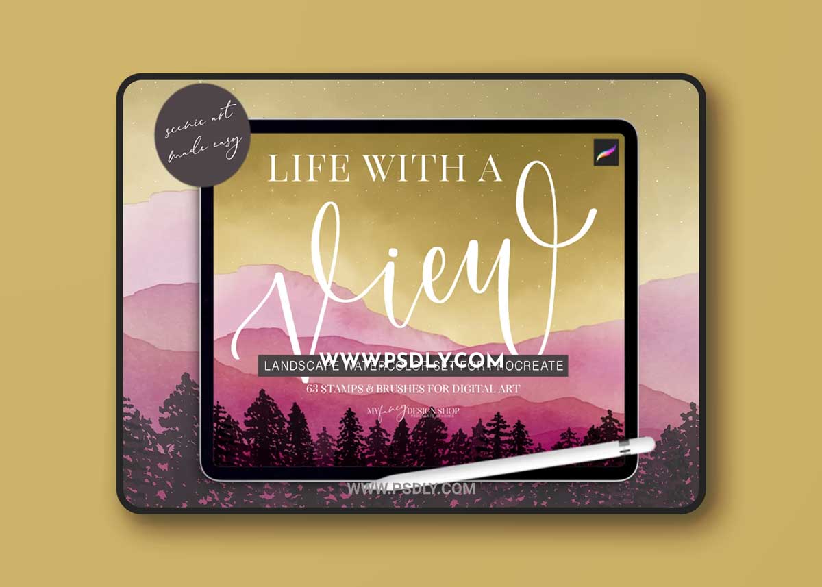 CreativeMarket - Procreate Landscape Watercolor Set 6793096 1 CreativeMarket - Procreate Landscape Watercolor Set 6793096