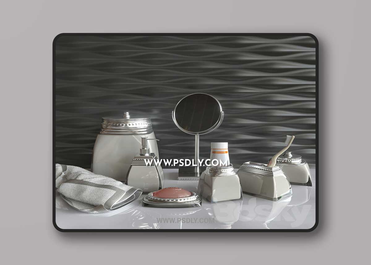 Decorative bathroom set Prima Nova Jasmine 7 1 Decorative bathroom set Prima Nova Jasmine 7