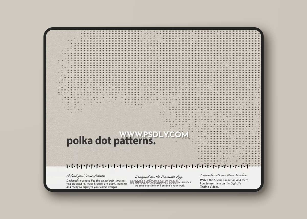 Dotting Pattern Procreate Brushes B7CVA35 1 Dotting Pattern Procreate Brushes B7CVA35