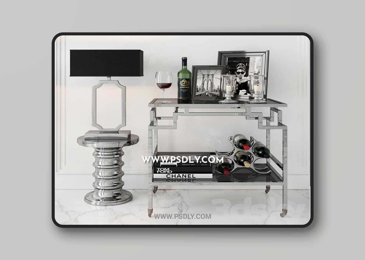 Eichholtz decor set 02 3D Model 1 Eichholtz decor set 02 3D Model