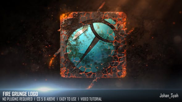 Videohive Fire Grunge Logo 25256046 1 Videohive Fire Grunge Logo 25256046