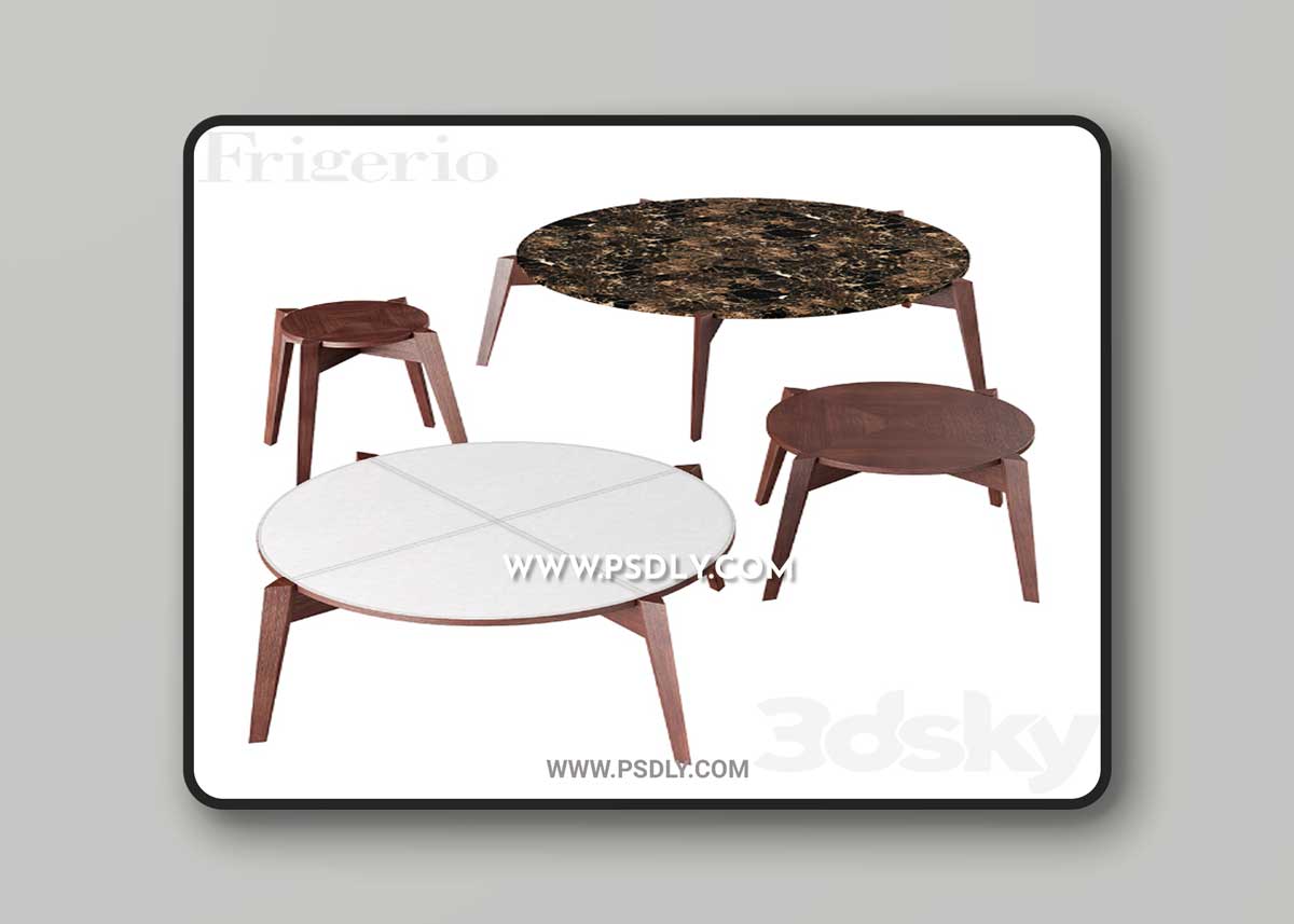 Frigerio salotti cross coffee table 3D Model 1 Frigerio salotti cross coffee table 3D Model
