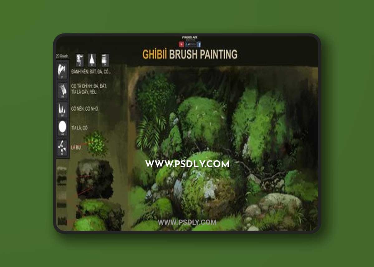 Ghibli Studio Brush | Brush patinting Ghibli Style 1 Ghibli Studio Brush | Brush patinting Ghibli Style