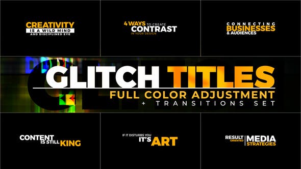 Videohive Glitch Titles 22774999 1 Videohive Glitch Titles 22774999