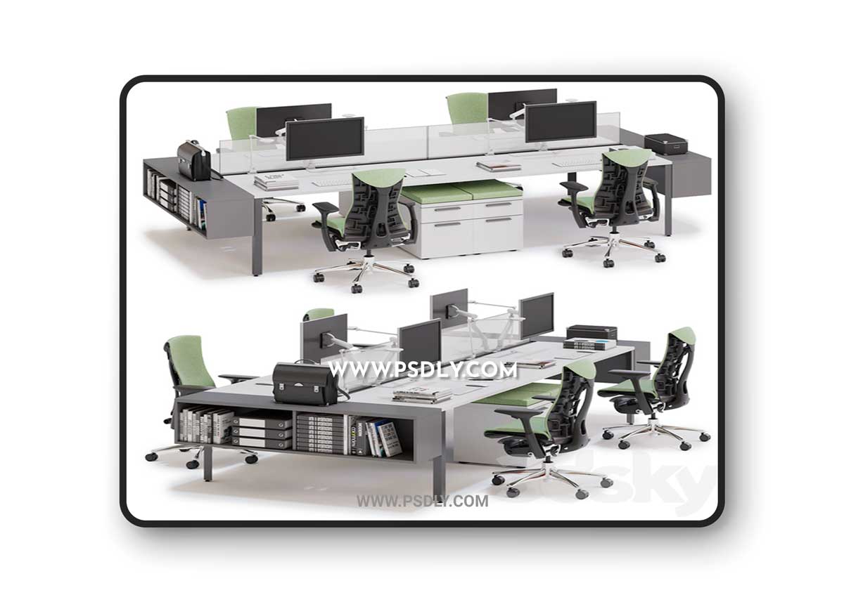 Herman Miller Layout Studio (v12) 3D Model 1 Herman Miller Layout Studio (v12) 3D Model