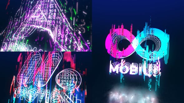 Videohive Glitch Binary Code Logo 36111198 1 Videohive Glitch Binary Code Logo 36111198