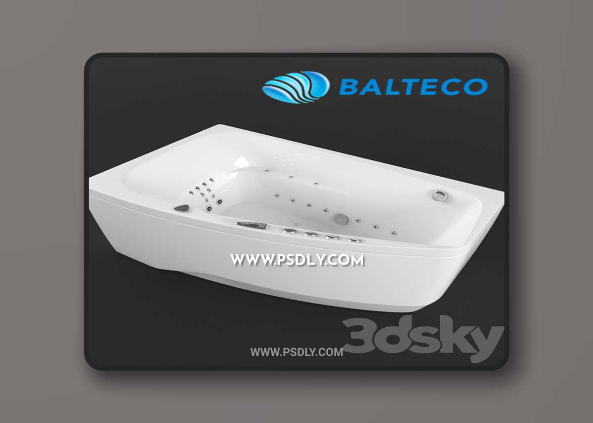 Hot Tub Balteco Orion 3D Model 1 Hot Tub Balteco Orion 3D Model