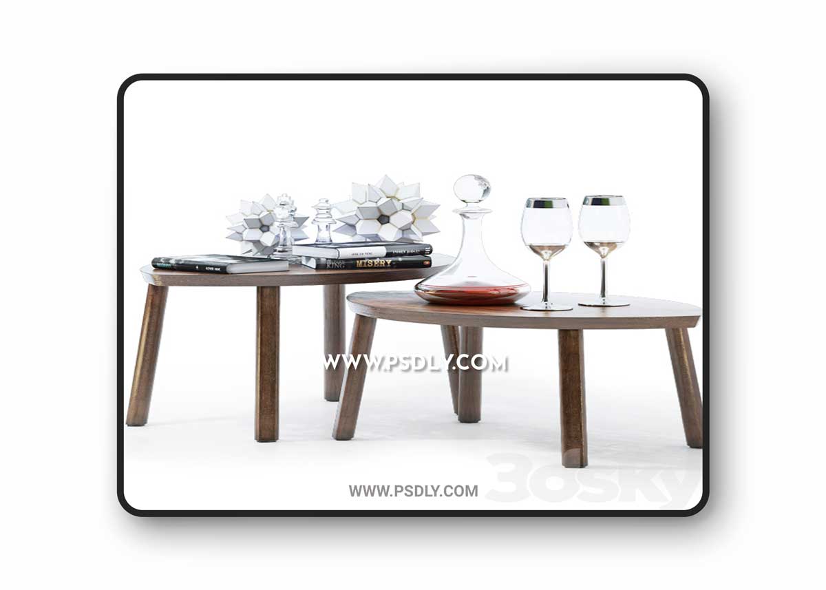IKEA STOCKHOLM Set of tables, 2 pcs. + Decor 1 IKEA \ STOCKHOLM \ Set of tables, 2 pcs. + Decor