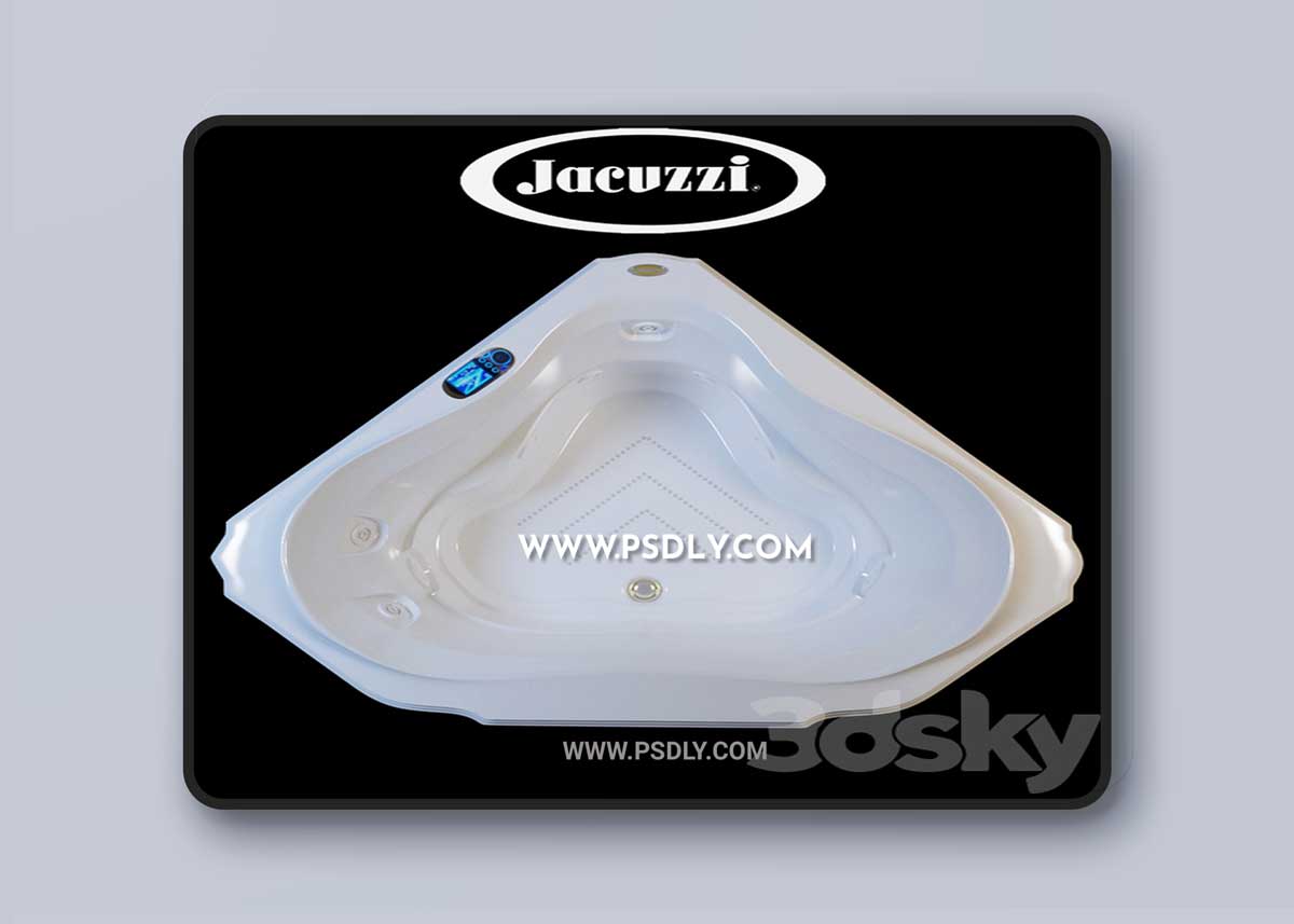 Jacuzzi BELLAVISTA CORNER BATH 3D Model 1 Jacuzzi BELLAVISTA CORNER BATH 3D Model