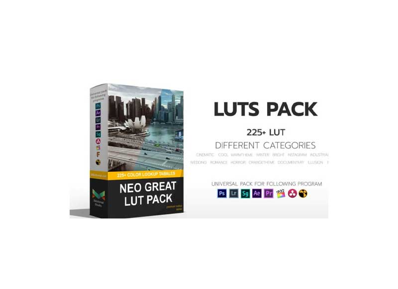 NEO GREAT LUTS – 225+ LUTS FOR (Win/Mac) 1 NEO GREAT LUTS – 225+ LUTS – Motion Array