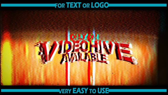 Videohive Grunge Glitch Logo Opener 36162810 1 Videohive Grunge Glitch Logo Opener 36162810