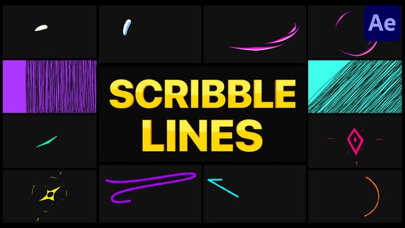 Videohive Scribble Lines | After Effects 35993868 1 Videohive Scribble Lines | After Effects 35993868