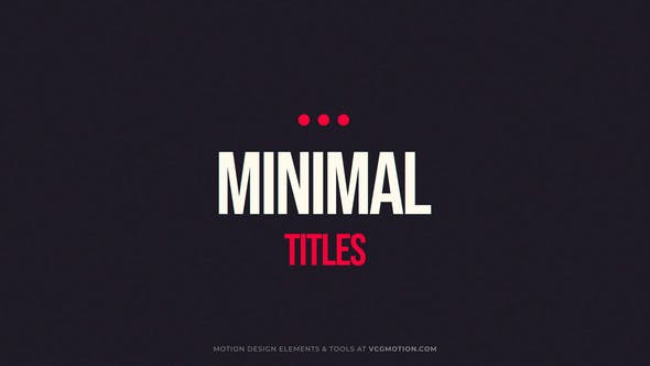 Videohive Titles - Minimal II 36382193 1 Videohive Titles - Minimal II 36382193
