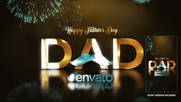 Videohive Fathers Day Golden Wishes 32491533 1 Videohive Fathers Day Golden Wishes 32491533