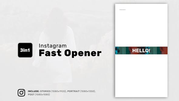 Videohive Instagram Fast Opener 36343900 1 Videohive Instagram Fast Opener 36343900
