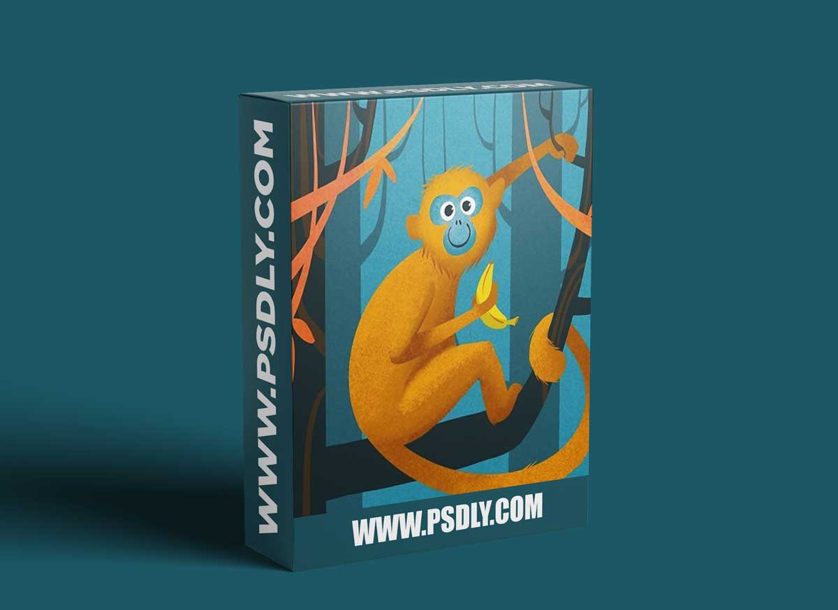 Procreate Jungle Vibes - Fun Monkey in The Wild TWO FREE BRUSHES 1 Procreate Jungle Vibes - Fun Monkey in The Wild TWO FREE BRUSHES
