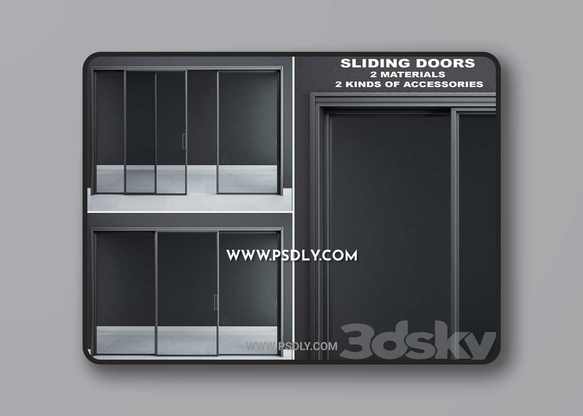 Rimadesio Velaria Sliding Doors 3D Model 1 Rimadesio Velaria Sliding Doors 3D Model