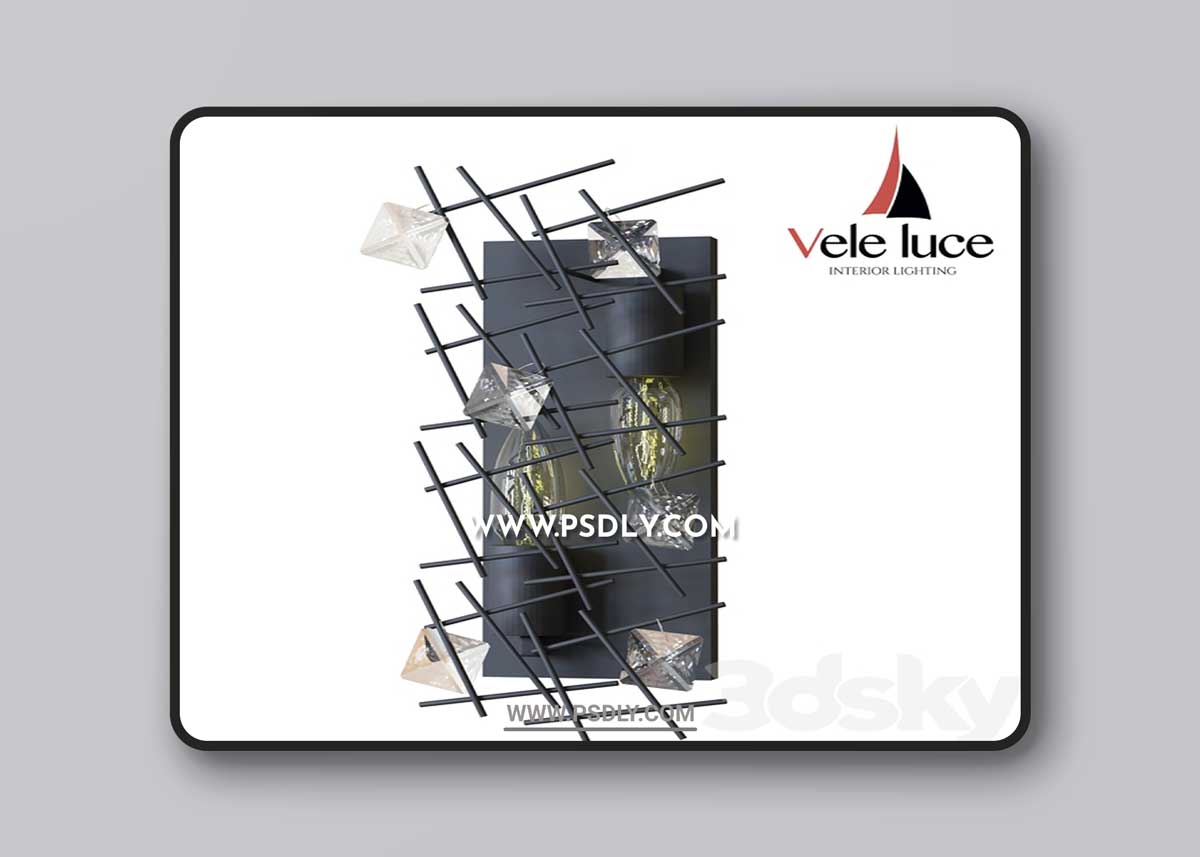 Sconce Vele Luce Assoluto VL1532W02 3D Model 1 Sconce Vele Luce Assoluto VL1532W02 3D Model
