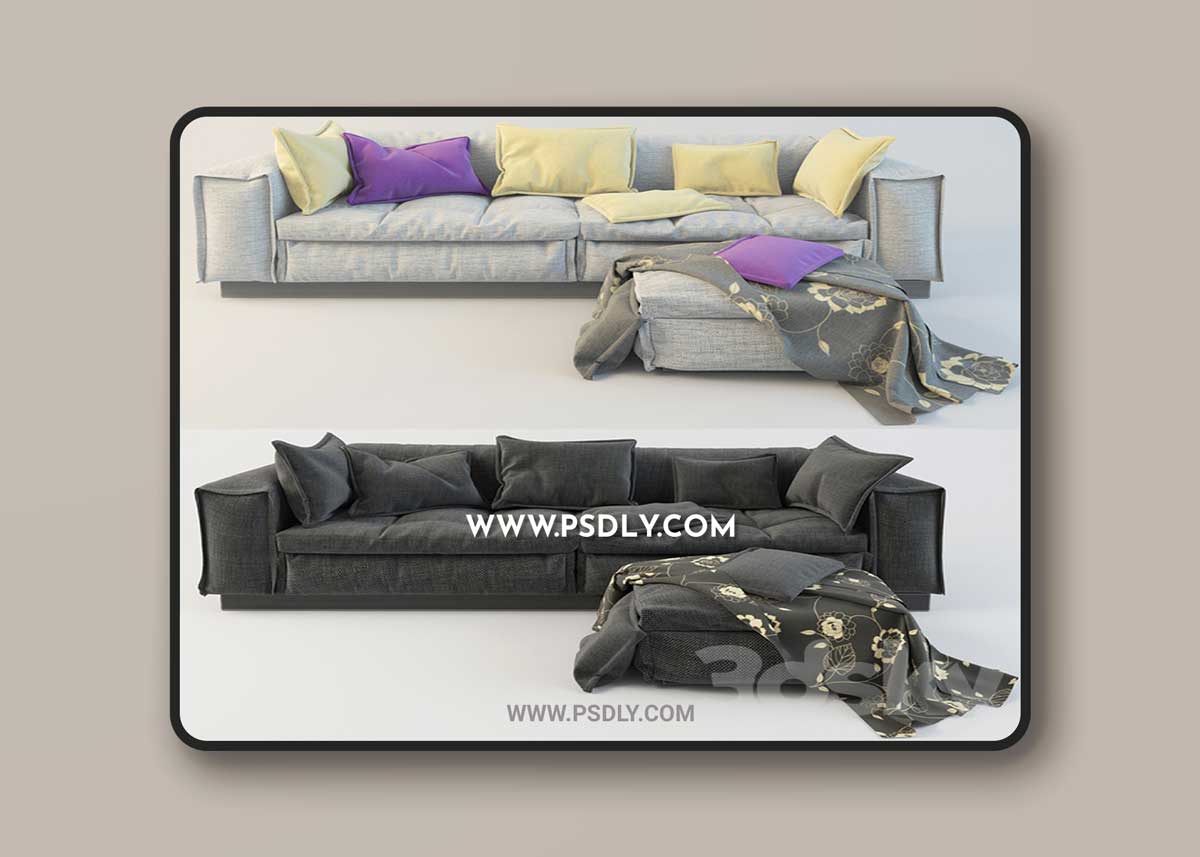 Sofa and ottoman by designer Paola Vella 1 Sofa and ottoman by designer Paola Vella