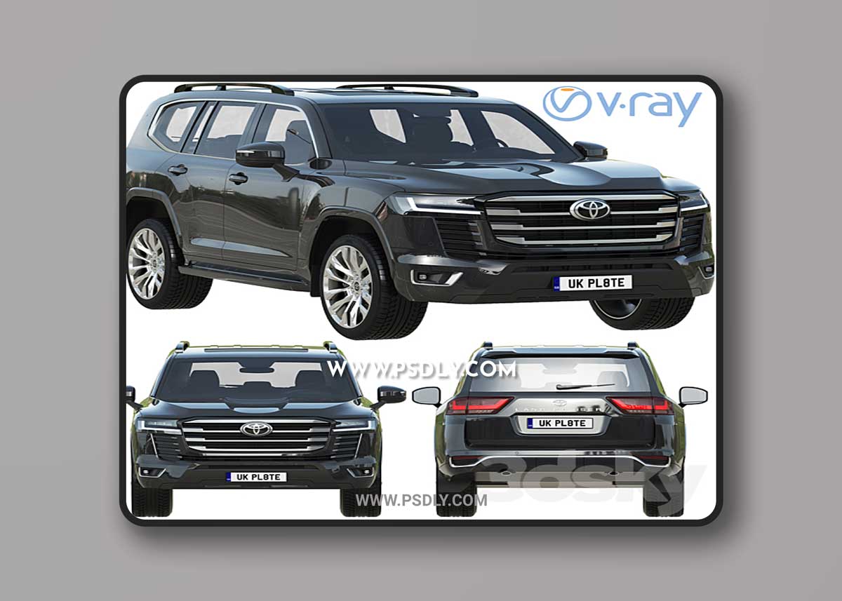 Toyota Land Cruiser 300 3D Model 1 Toyota Land Cruiser 300 3D Model