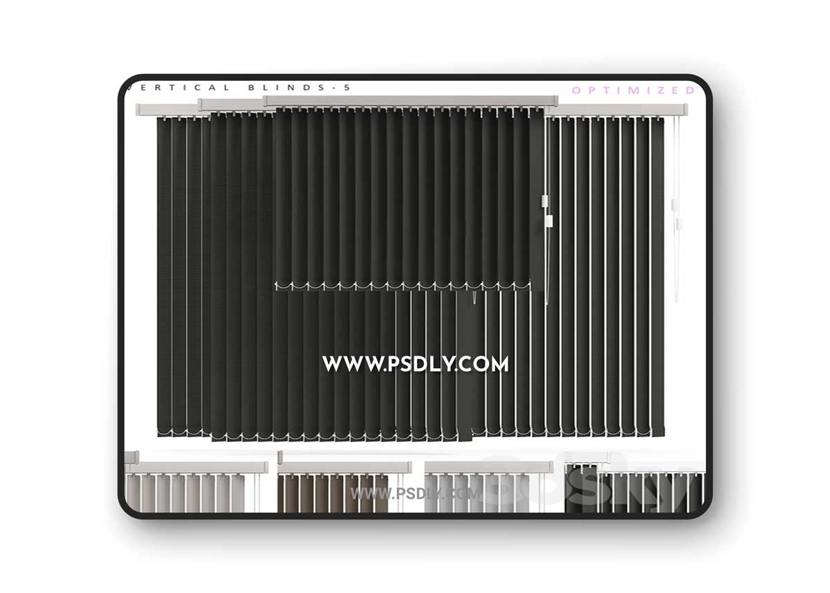 VERTICAL BLINDS 5, OPTIMIZED 3D Model 1 VERTICAL BLINDS 5, OPTIMIZED 3D Model