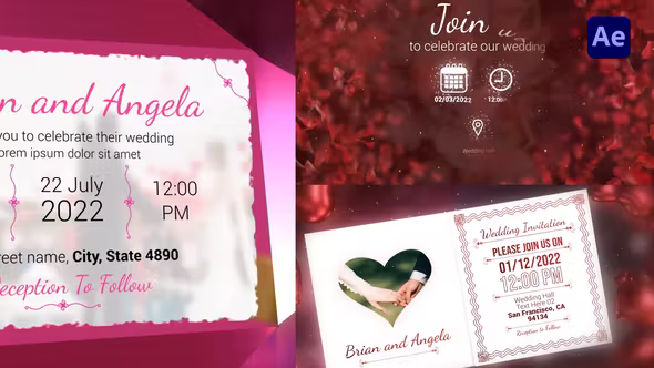 Videohive Wedding Invitations Pack 36051049 1 Videohive Wedding Invitations Pack 36051049