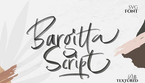 Bargitta Script SVG Font 1 Bargitta Script SVG Font