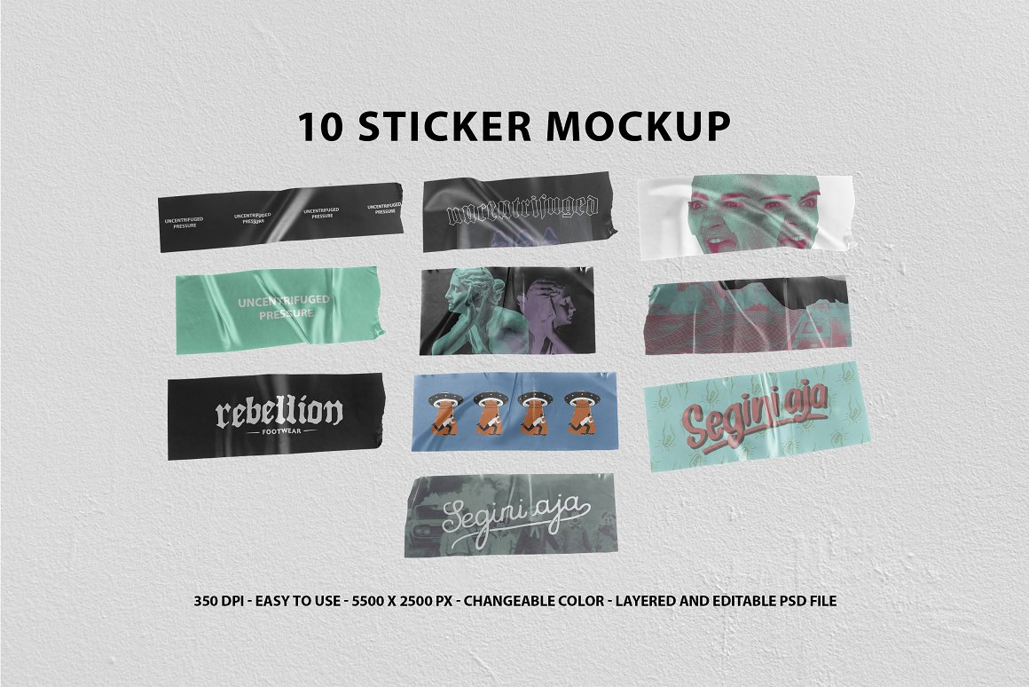 CreativeMarket - 10 Realistic Sticker Mockup 5382516 1 CreativeMarket - 10 Realistic Sticker Mockup 5382516