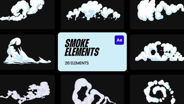 Videohive Smoke Cartoon VFX for After Effects 36157772 1 Videohive Smoke Cartoon VFX for After Effects 36157772