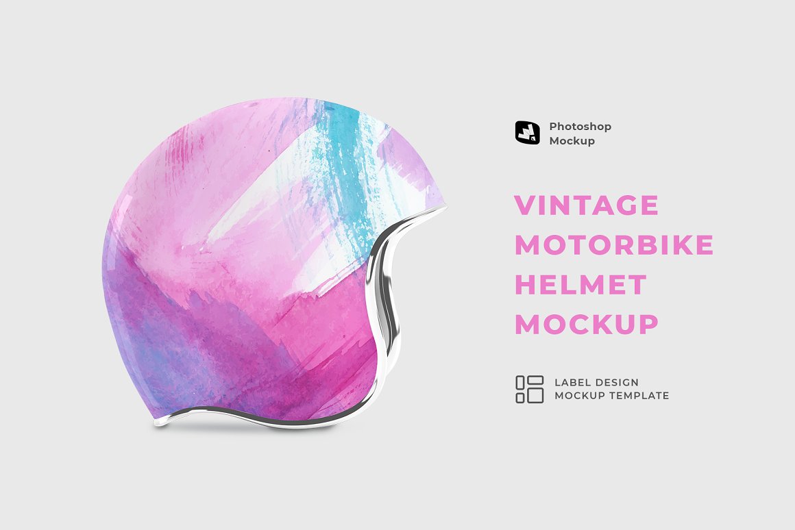 CreativeMarket - Vintage Motorbike Helmet Mockup 6917729 1 CreativeMarket - Vintage Motorbike Helmet Mockup 6917729