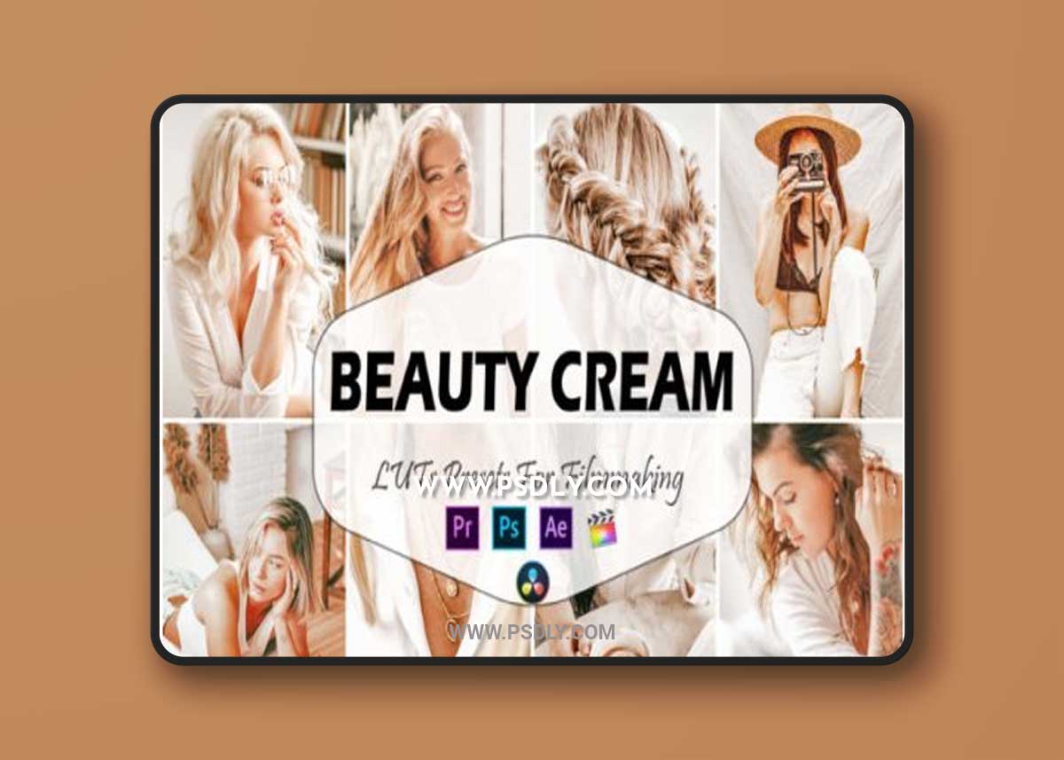 10 Beauty Cream Video LUTs Presets 1 10 Beauty Cream Video LUTs Presets
