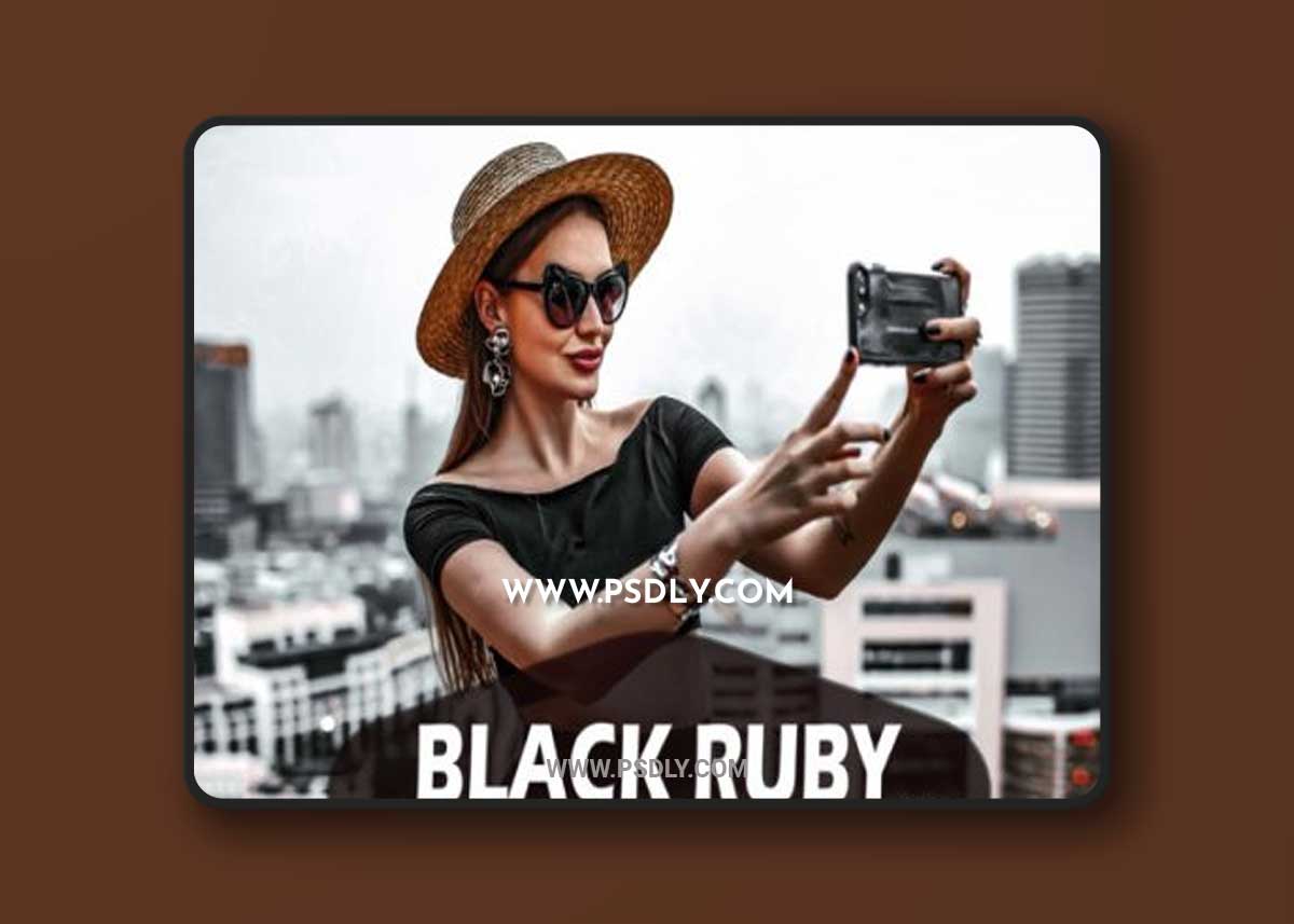 10 Black Ruby Photoshop Actions 1 10 Black Ruby Photoshop Actions