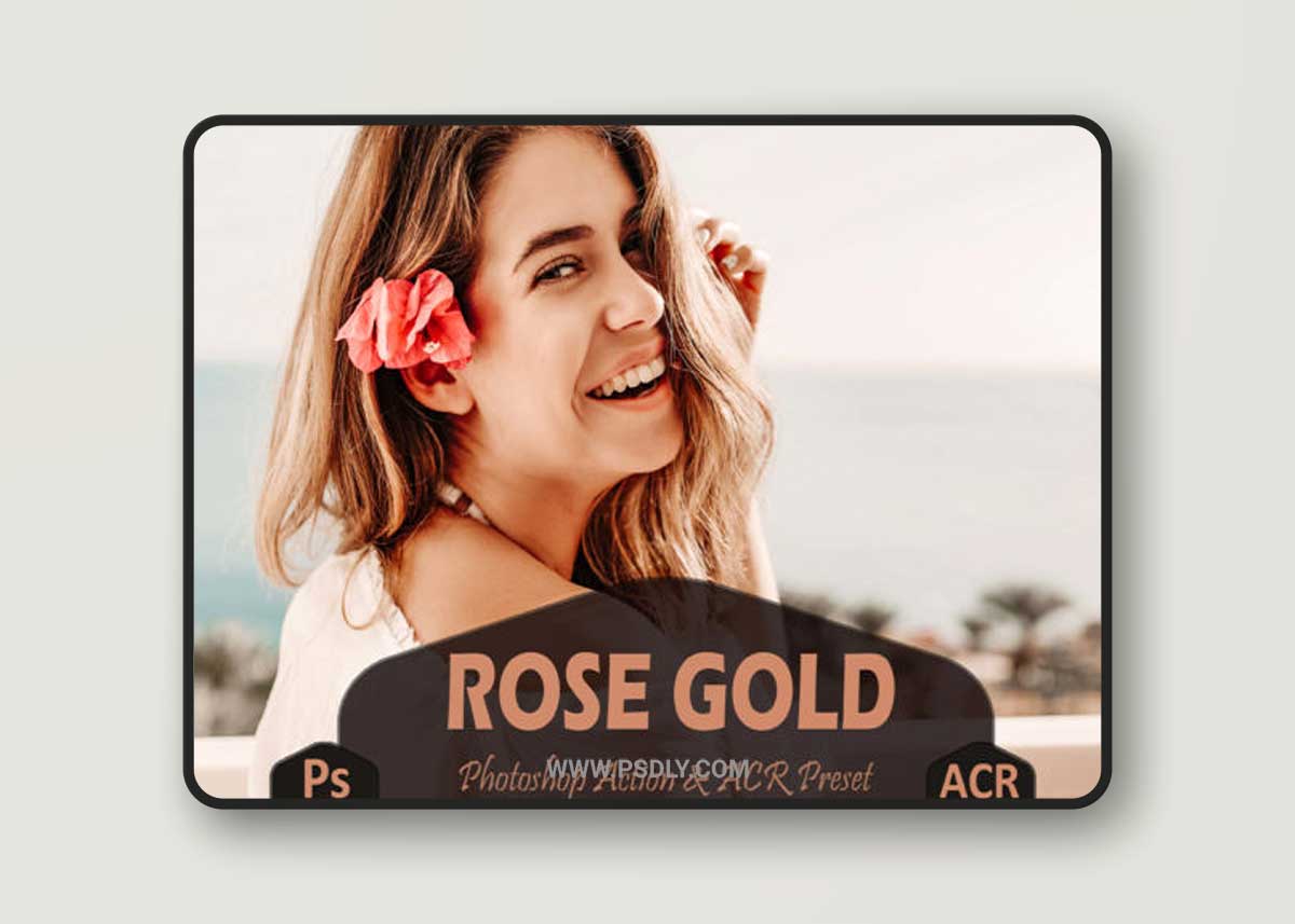 10 Rose Gold Photoshop Actions 1 10 Rose Gold Photoshop Actions