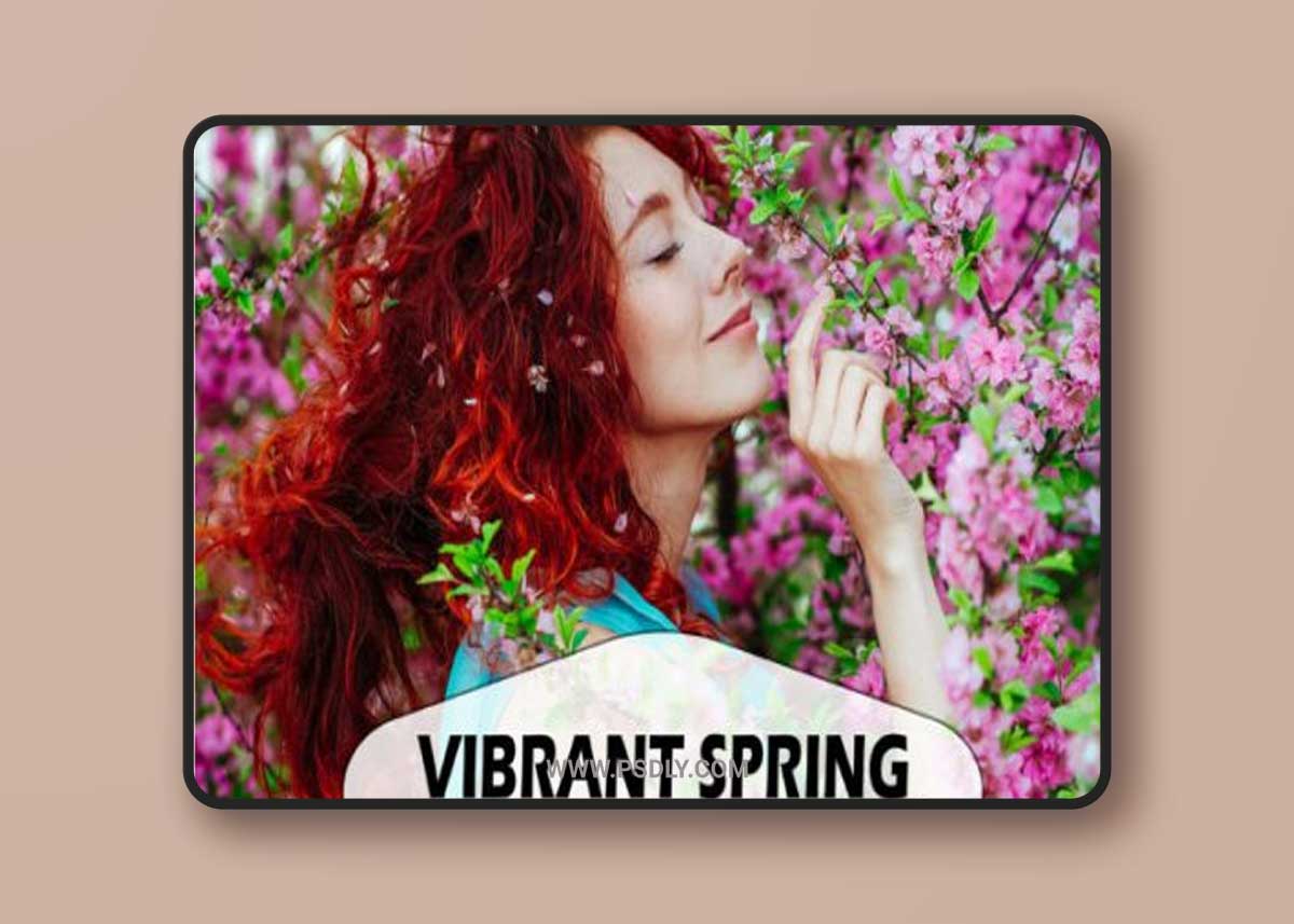 10 Vibrant Spring Photoshop Actions 1 10 Vibrant Spring Photoshop Actions