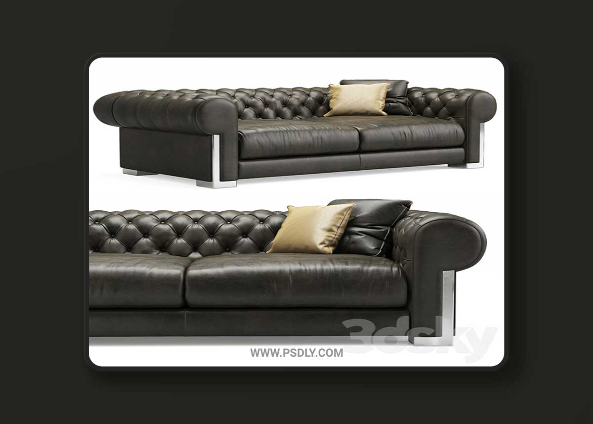 Alberta Cheope Square sofa 3D Model 1 Alberta Cheope Square sofa 3D Model