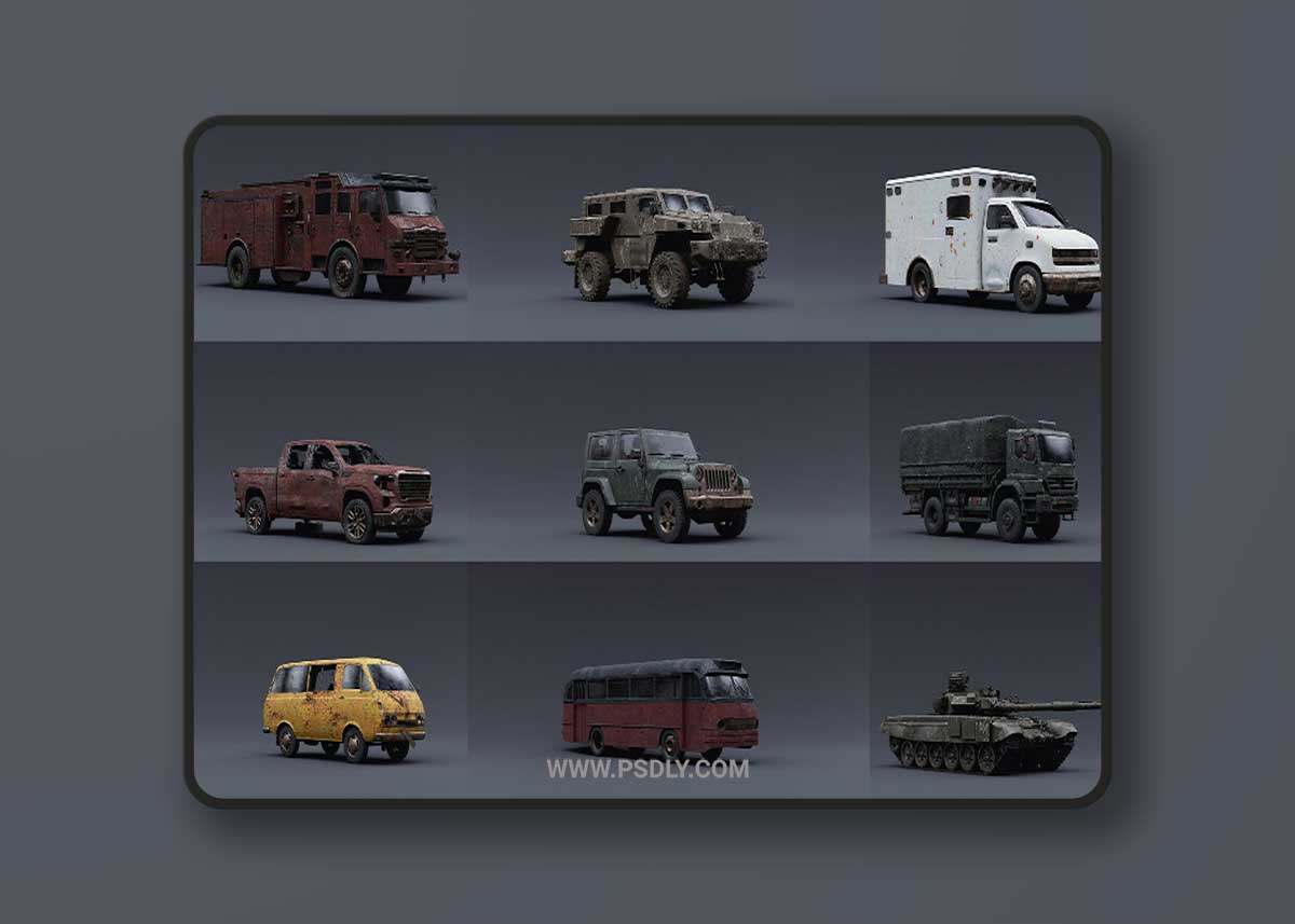 Artstation - Apocalypse Vehicles 3D Model 1 Artstation - Apocalypse Vehicles 3D Model