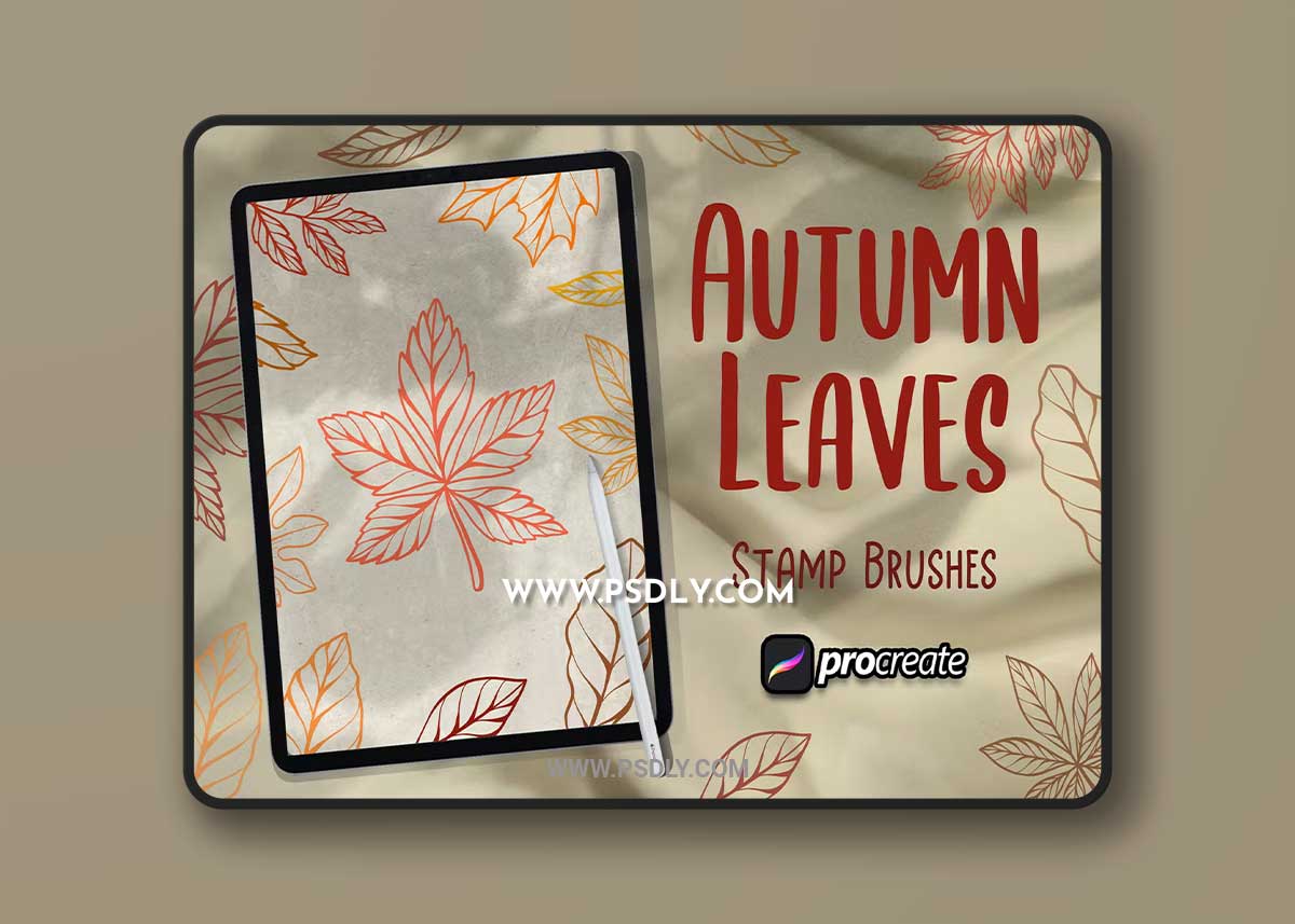 Autumn Leaves Brush Stamp Procreate 22QFRTJ 1 Autumn Leaves Brush Stamp Procreate 22QFRTJ
