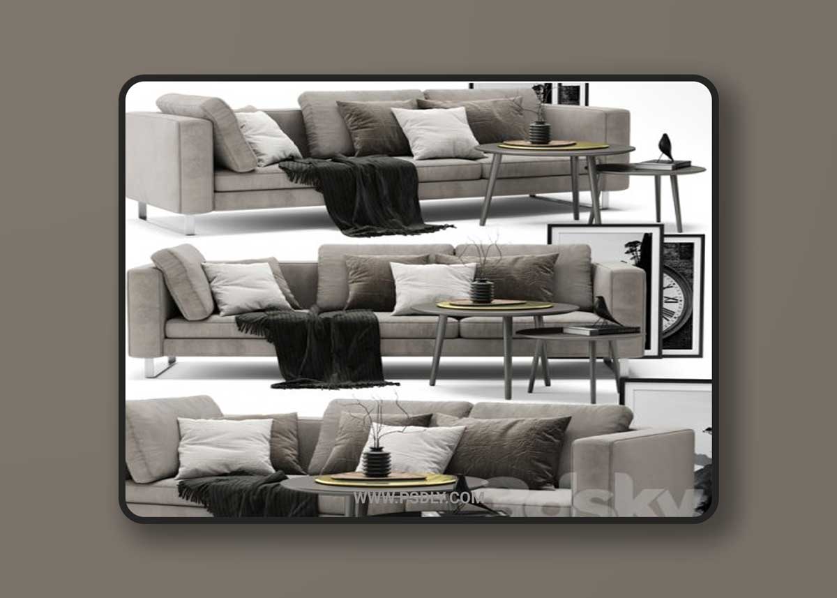 BoConcept Indivi Sofa A 3D Model 1 BoConcept Indivi Sofa A 3D Model