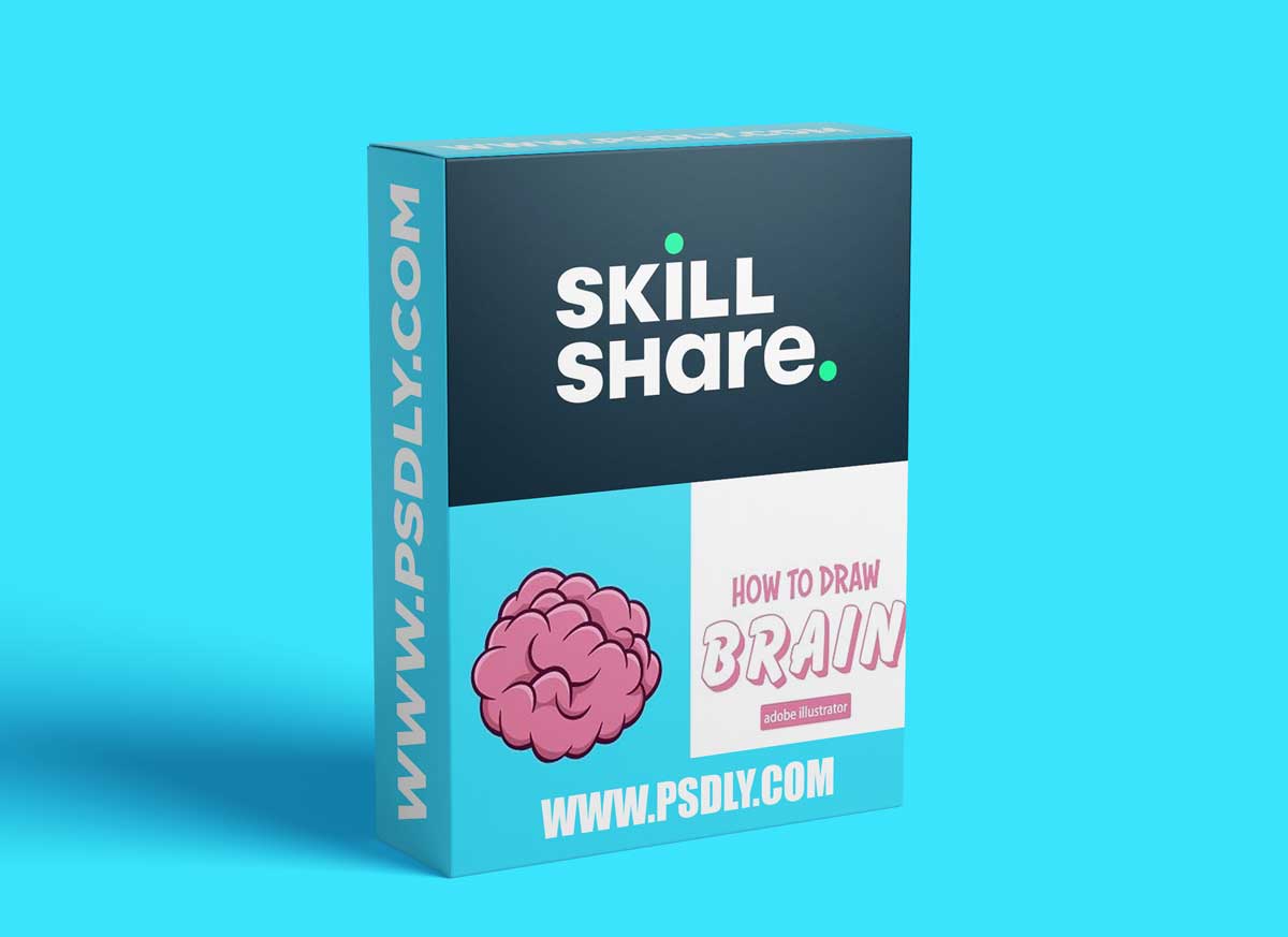 Brain Drawing in Adobe Illustrator for Beginners - step by step 1 Brain Drawing in Adobe Illustrator for Beginners - step by step