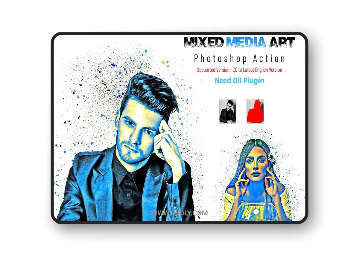 CreativeMarket - Mixed Media Art Photoshop Action 7053814 1 CreativeMarket - Mixed Media Art Photoshop Action 7053814