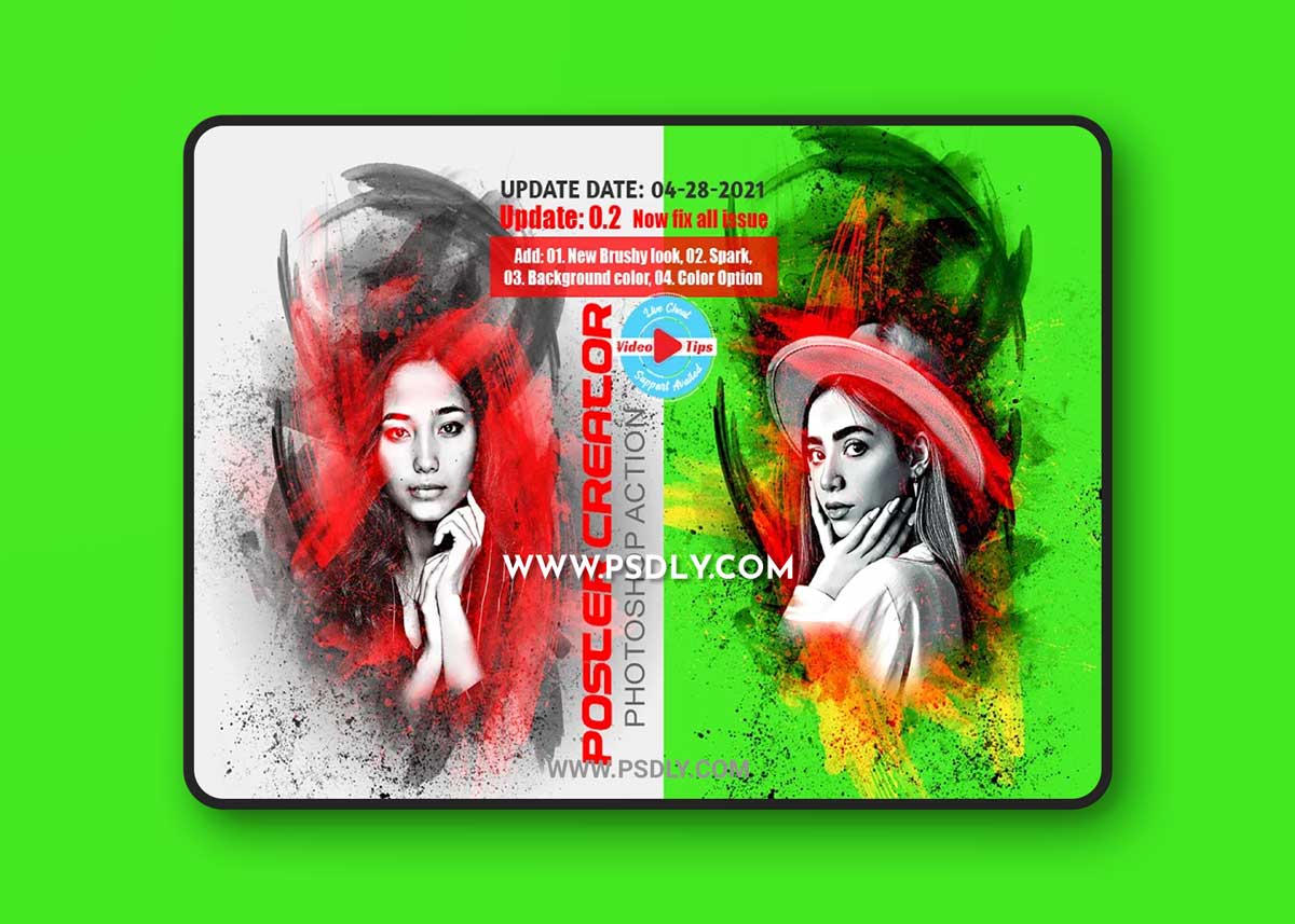 CreativeMarket - Poster Creator Photoshop Action 4393399 1 CreativeMarket - Poster Creator Photoshop Action 4393399