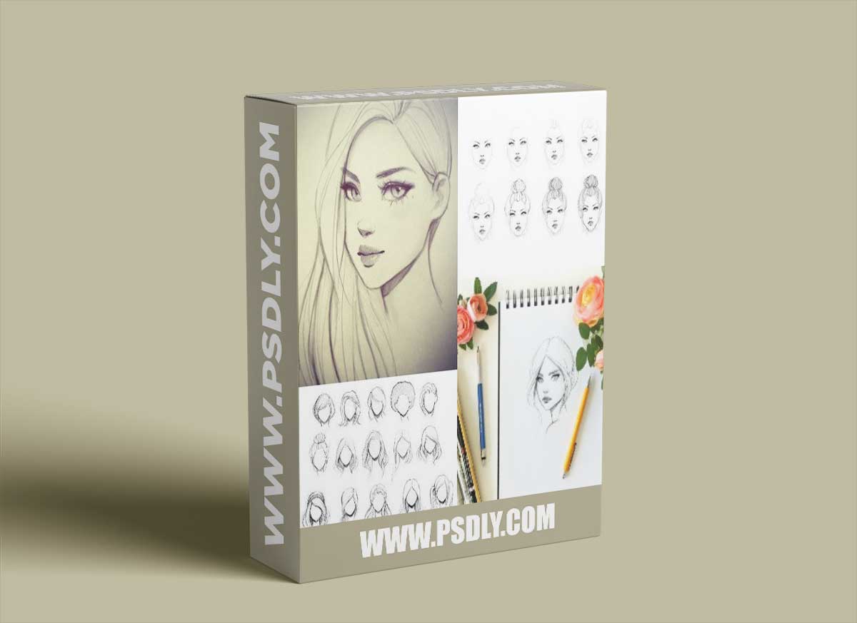Design a Female Character: Sketching Portraits with Pencils 1 Design a Female Character: Sketching Portraits with Pencils