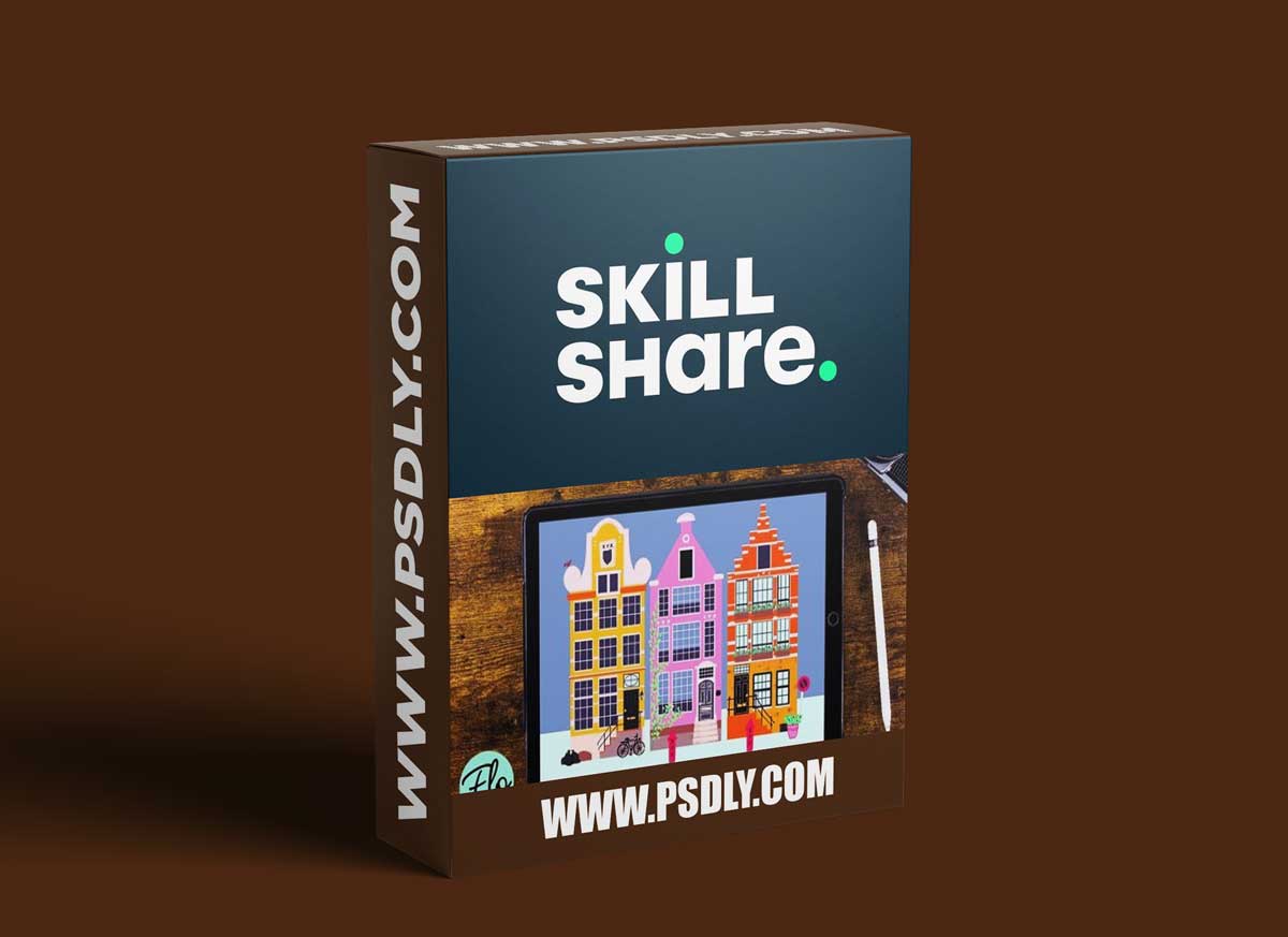 Fun and Easy Illustrations in Procreate - Creating Colorful Houses 1 Fun and Easy Illustrations in Procreate - Creating Colorful Houses