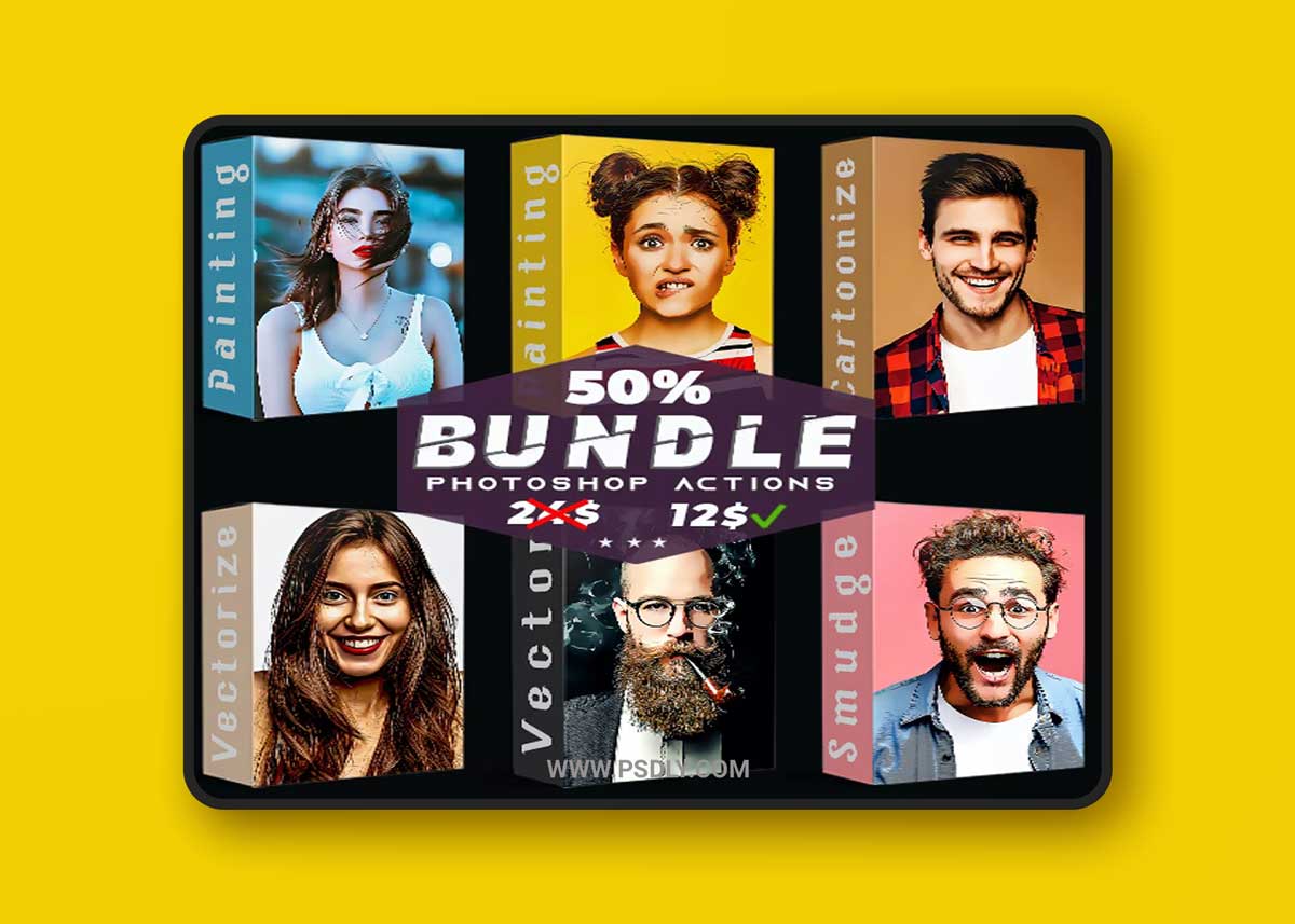 GraphicRiver - Bundle Cartoon Painting Photoshop Actions 36497200 1 GraphicRiver - Bundle Cartoon Painting Photoshop Actions 36497200