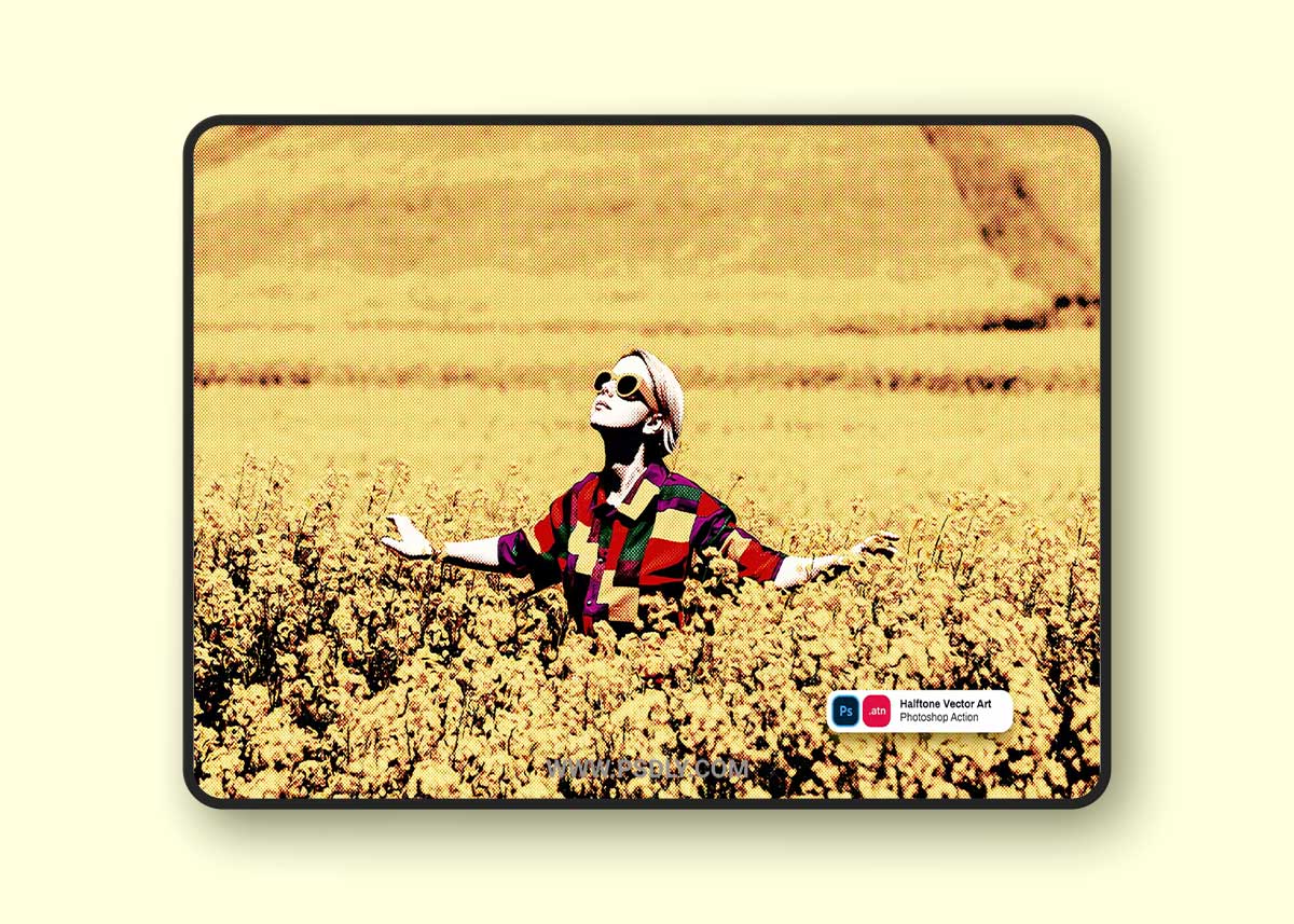 Halftone Vector Art Photoshop Action 1 Halftone Vector Art Photoshop Action