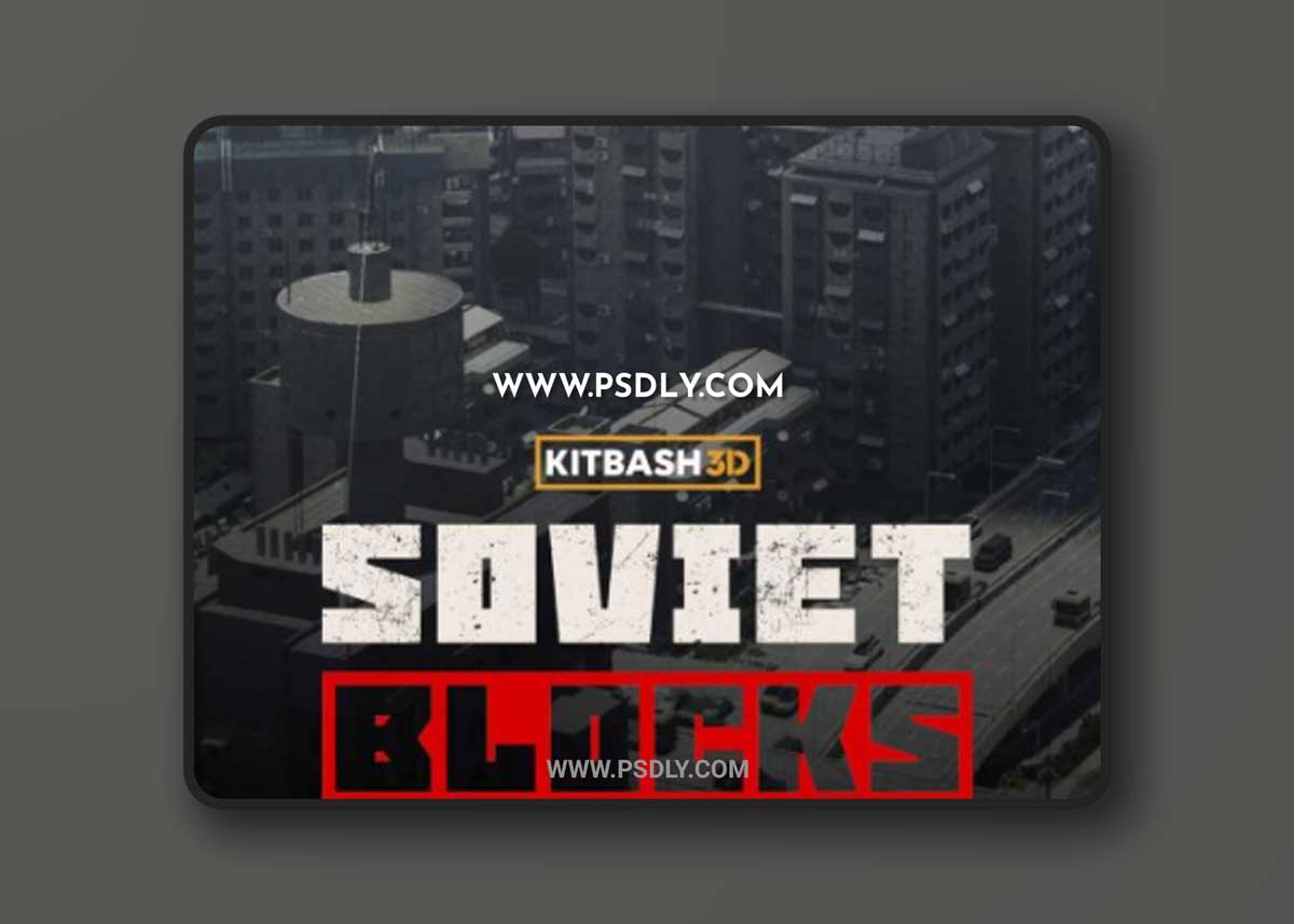 Kitbash3d – Soviet Blocks 3D Models 1 Kitbash3d – Soviet Blocks 3D Models