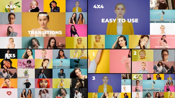 Videohive Grid Transition for After Effects 36431028 1 Videohive Grid Transition for After Effects 36431028