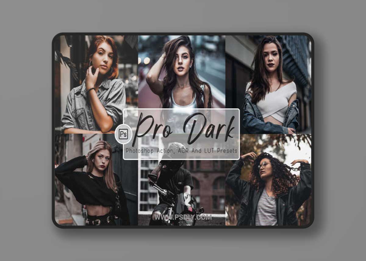 Pro Dark Photoshop Action, ACR and LUT 1 Pro Dark Photoshop Action, ACR and LUT
